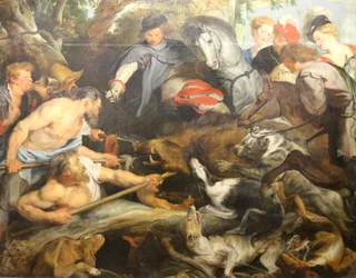 Die Wildschweinjagd